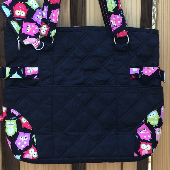 Large & Adorable Owl Quilted Bag, Like New w/ Lots of Room! - Picture 5 of 12